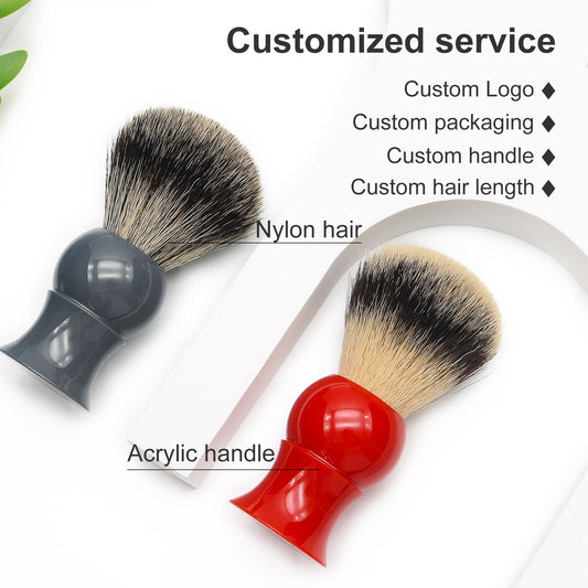 Portable Travel Attractive Design Vegan Synthetic Shaving Brush Luxury Shave Accessory for Men