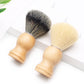 Soft Man‘s Shaving Brush Premium Wood Grain With Silver Ring beard brush