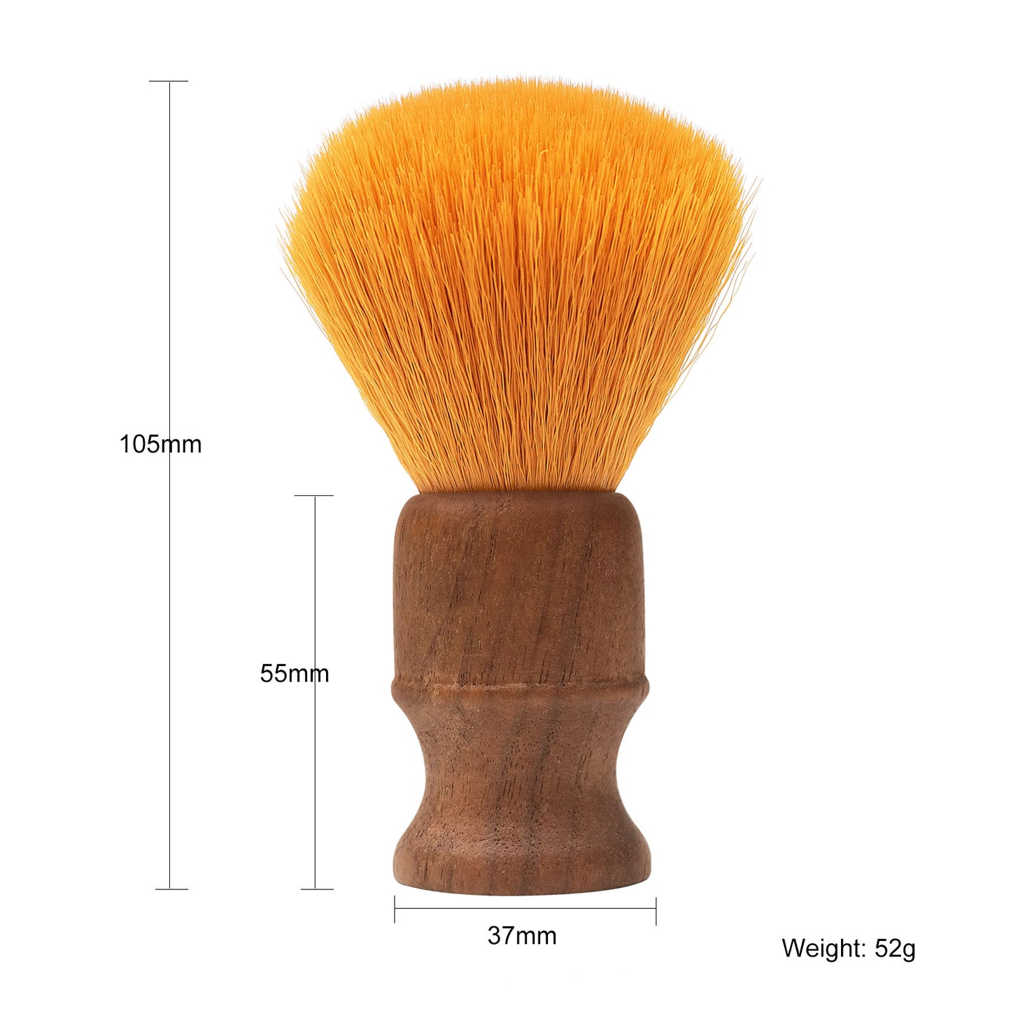 Synthetic Hair Walnut Wood Shaving Brush Cream Soap Beard Brush