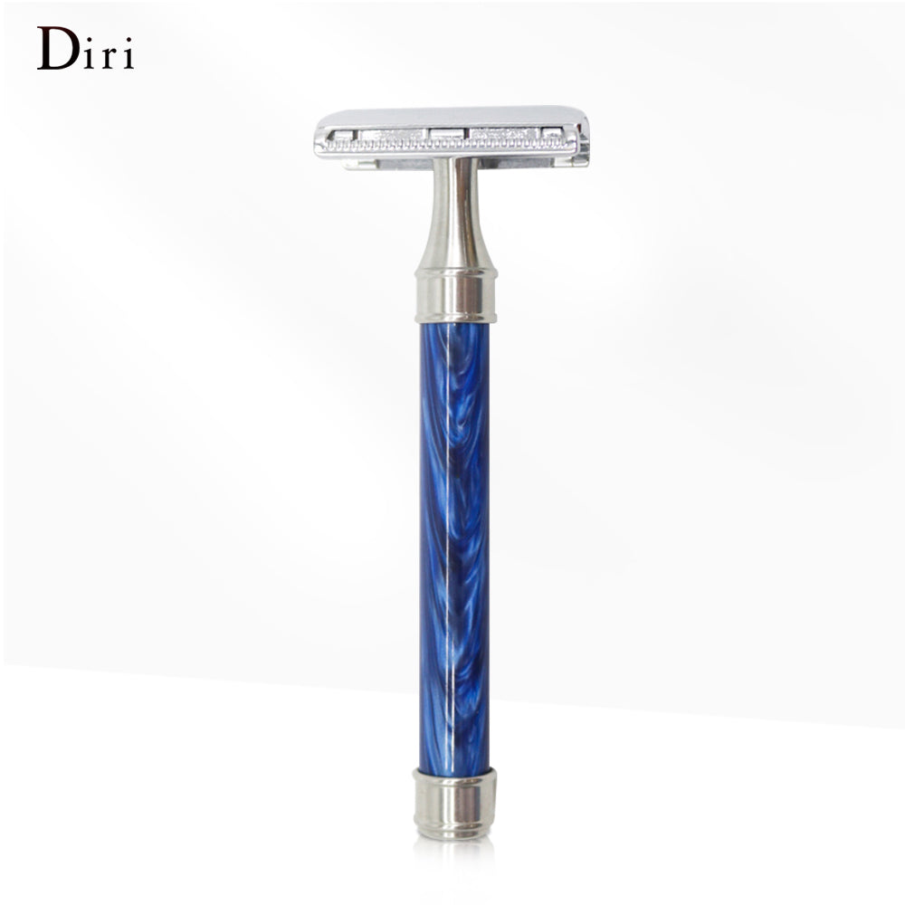 High Quality Resin Handle Single Blade Stainless Steel Barber Shaving Double Edge Safety Razor