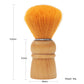 Synthetic Hair Shaving Brush for Men with Black Solid Wood Handle