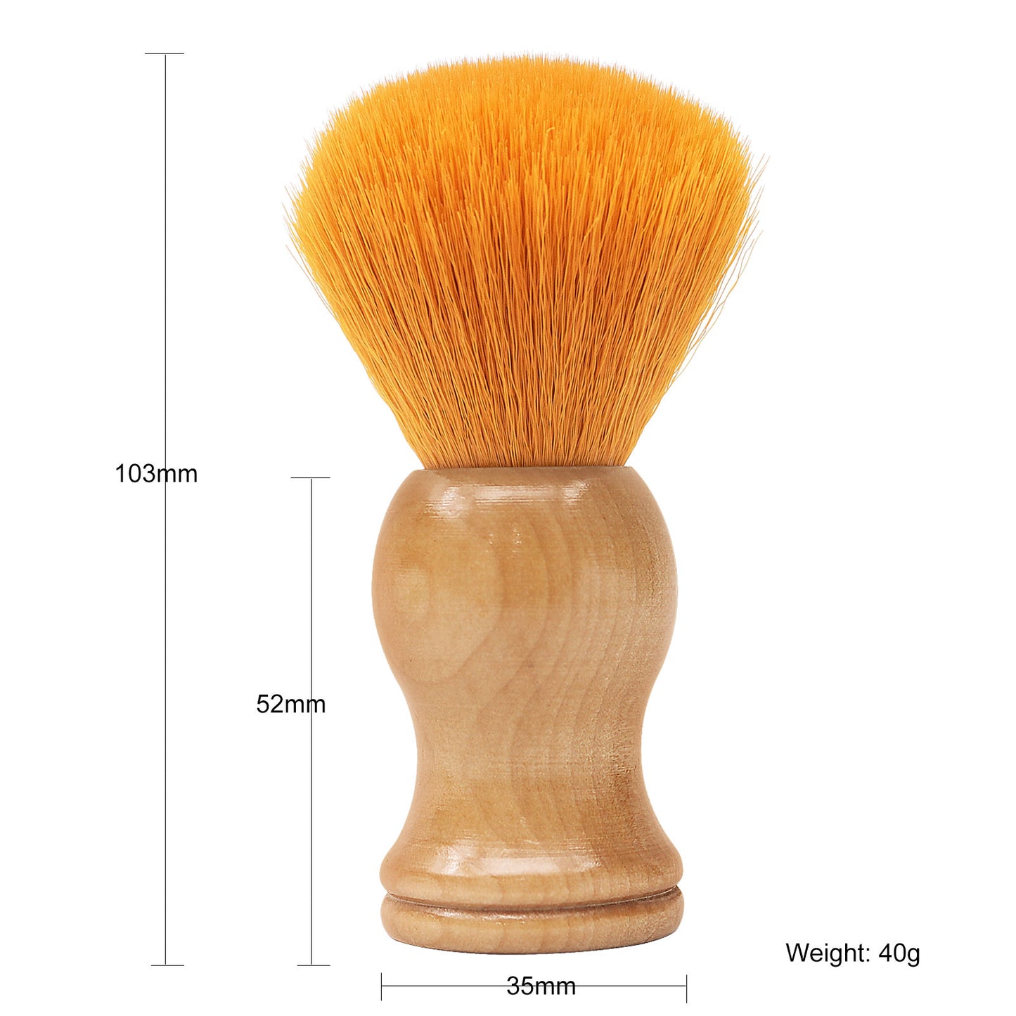 Best Hot Selling Professional Synthetic Hair Wood Grain Shaving Brush