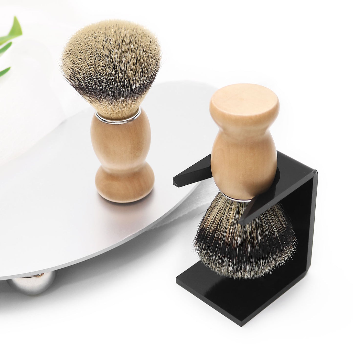 Premium Grooming Synthetic Hair Shaving Bush for Men Traditional Wet Shaving