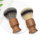 Synthetic Hair Walnut Wood Shaving Brush Cream Soap Beard Brush