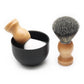 Soft Man‘s Shaving Brush Premium Wood Grain With Silver Ring beard brush