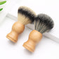 Promotion Private Label Men's Grooming Synthetic Hair Wood Grain Shaving Brush