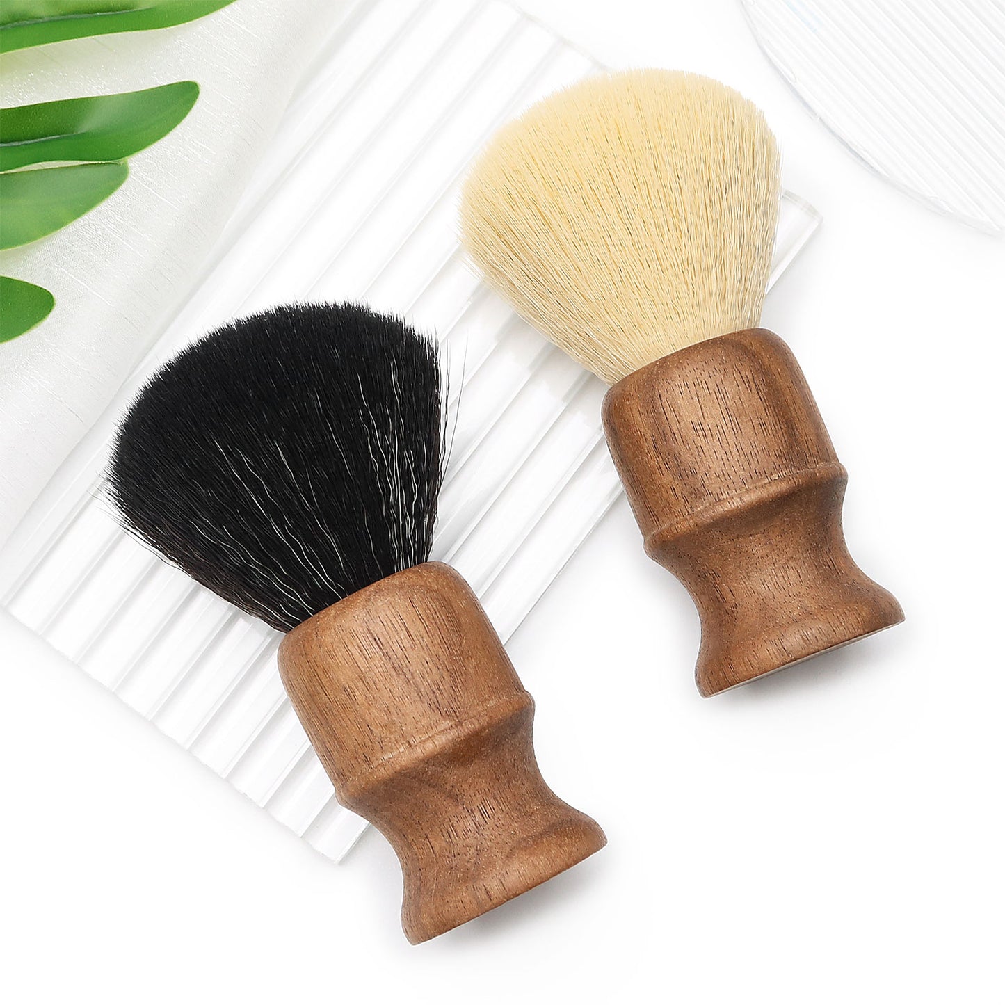 Wooden Men Grooming Shaving Brush Eco Synthetic Nylon Brush