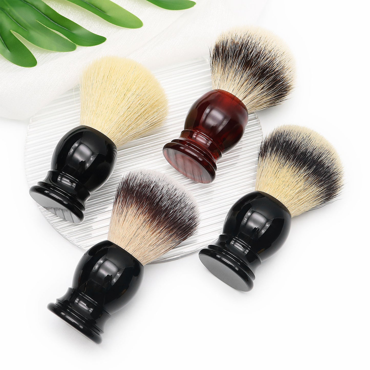 High Quality Synthetic Shaving Brush Black Acrylic Handle Best Present for Men