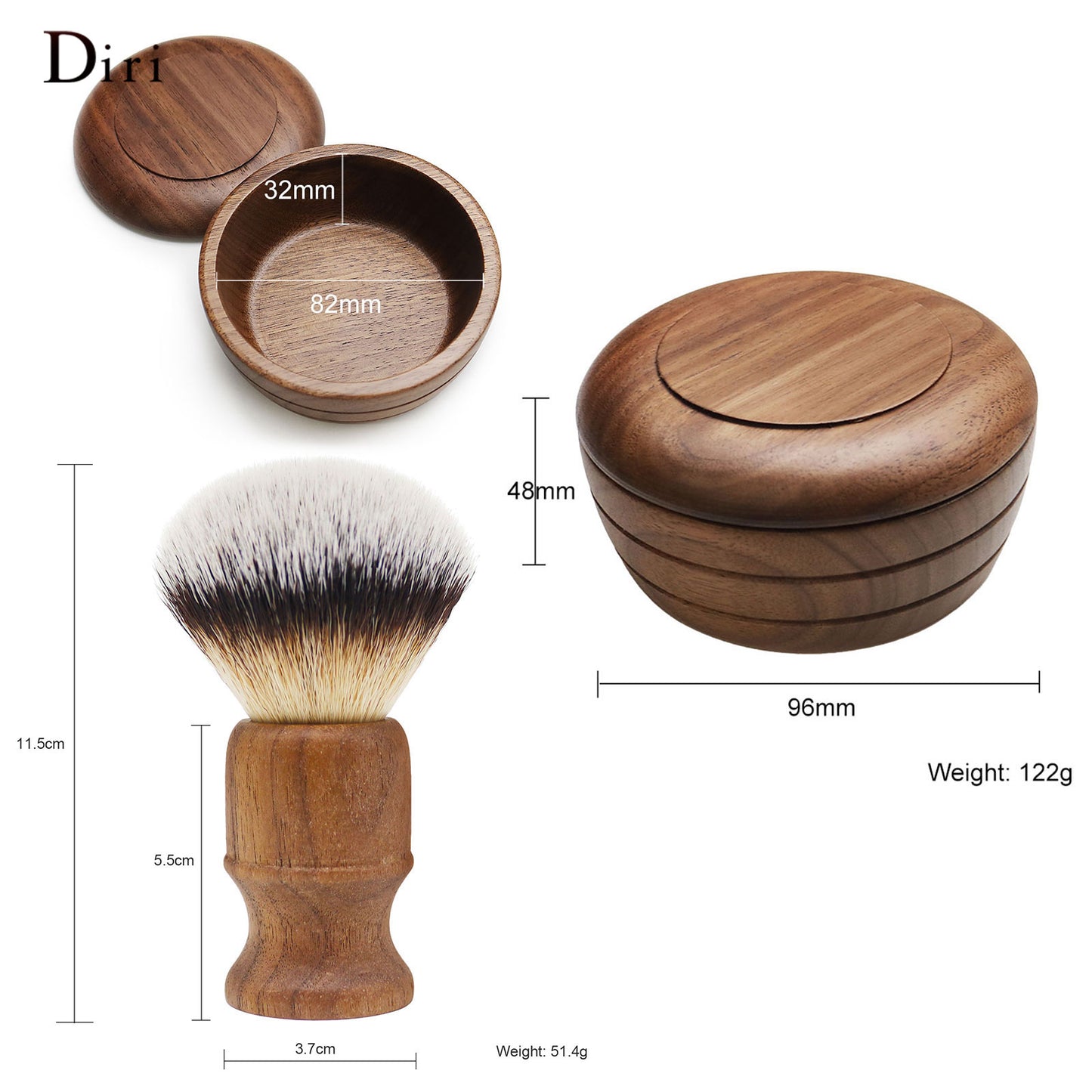 Classic Traditional Economical Shaving Brush & Bowl Shaving Kit For Man