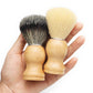 Soft Man‘s Shaving Brush Premium Wood Grain With Silver Ring beard brush