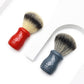 Men Grooming Synthetic Hair Gray Acrylic Handle Shaving Brush For Men Skin Care