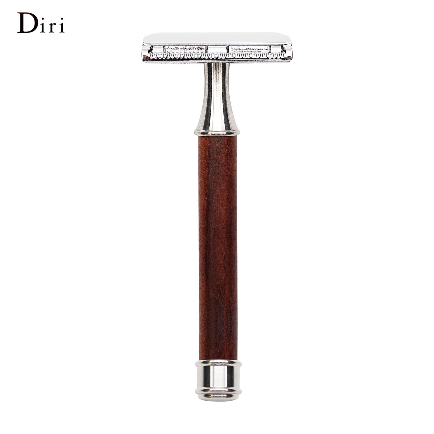 Red Wood Handle Edge Safety Razor For Men Skin Care