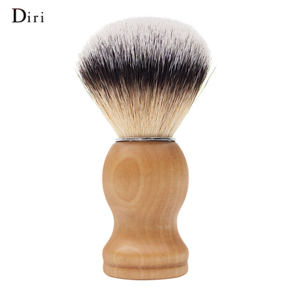 Soft Man‘s Shaving Brush Premium Wood Grain With Silver Ring beard brush