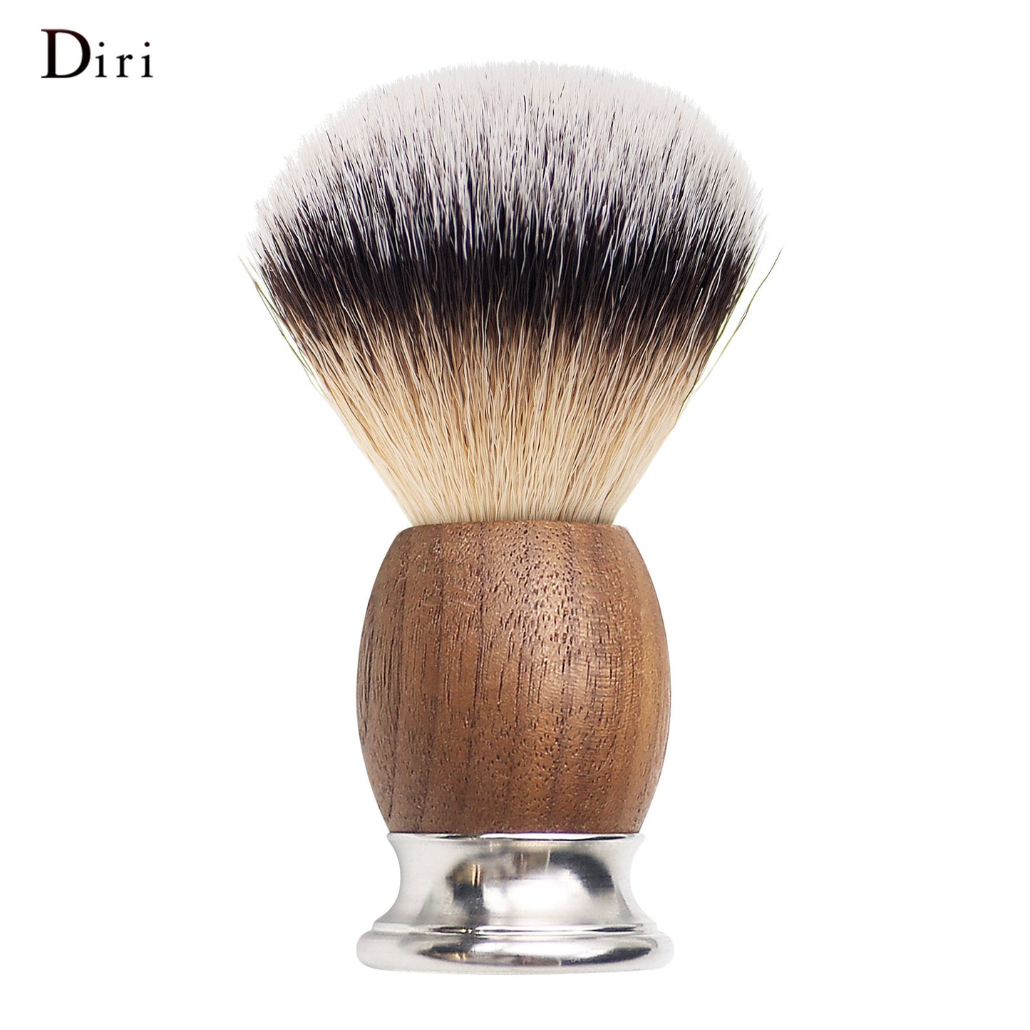 High-Grade Walnut Handle with Chrome Base Long Loft Dense Synthetic Bristle Shaving Brush