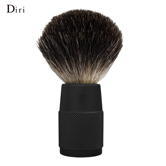 100% Pure Badger Aluminum Handle Natural Foam Shaving Brush