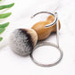 Wet Shave Men's Matte Chrome Metal Shaving Brush Holder Stand