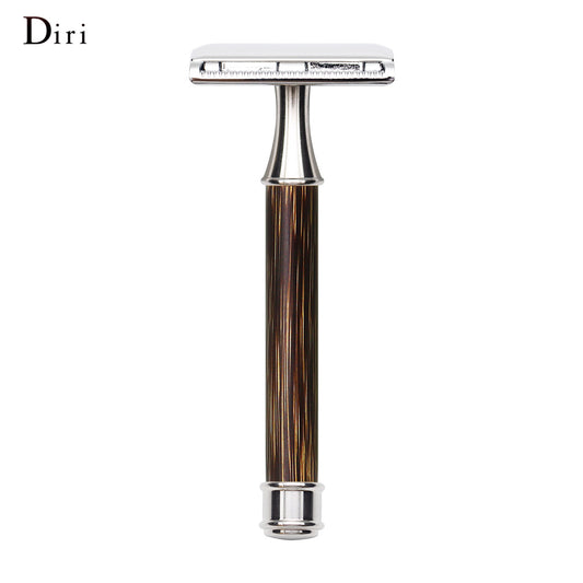 Natural Bamboo handle Safety Razor Zinc Alloy Double Edge Safety Razor