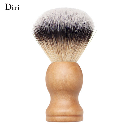 Promotion Private Label Men's Grooming Synthetic Hair Wood Grain Shaving Brush