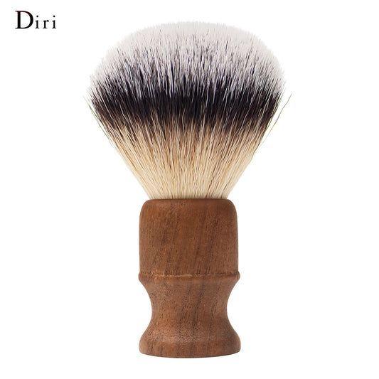 Synthetic Hair Walnut Wood Shaving Brush Cream Soap Beard Brush