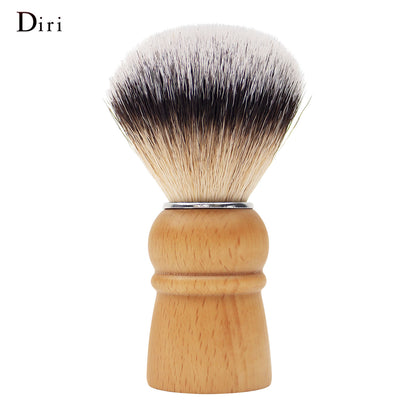 Synthetic Hair Shaving Brush for Men with Black Solid Wood Handle