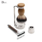 Wet Shave Men's Shaving Brush & Razor Holder Stand Economical Shaving Kit