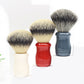 Men Grooming Synthetic Hair Gray Acrylic Handle Shaving Brush For Men Skin Care