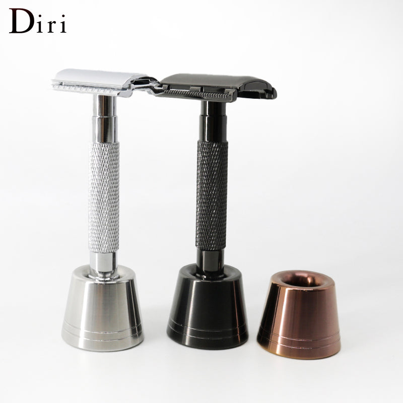 New Fashion Metal Aluminum Silver Safety Blades Shaving Razor For Gentleman Wet Shave