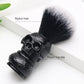 Luxury Customized Black Skull Resin Handle Synthetic Hair Men's Shaving Brushes