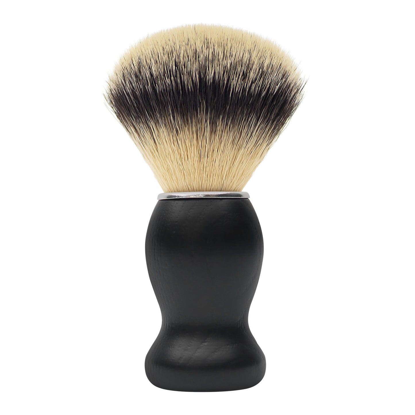 Black Wood Grain Silvertip Synthetic Hair Shaving Brush For Men's Beard Care