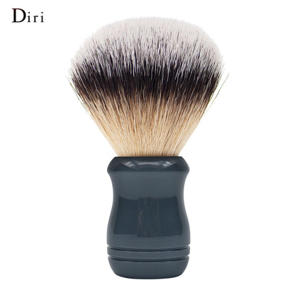 Men Grooming Synthetic Hair Gray Acrylic Handle Shaving Brush For Men Skin Care