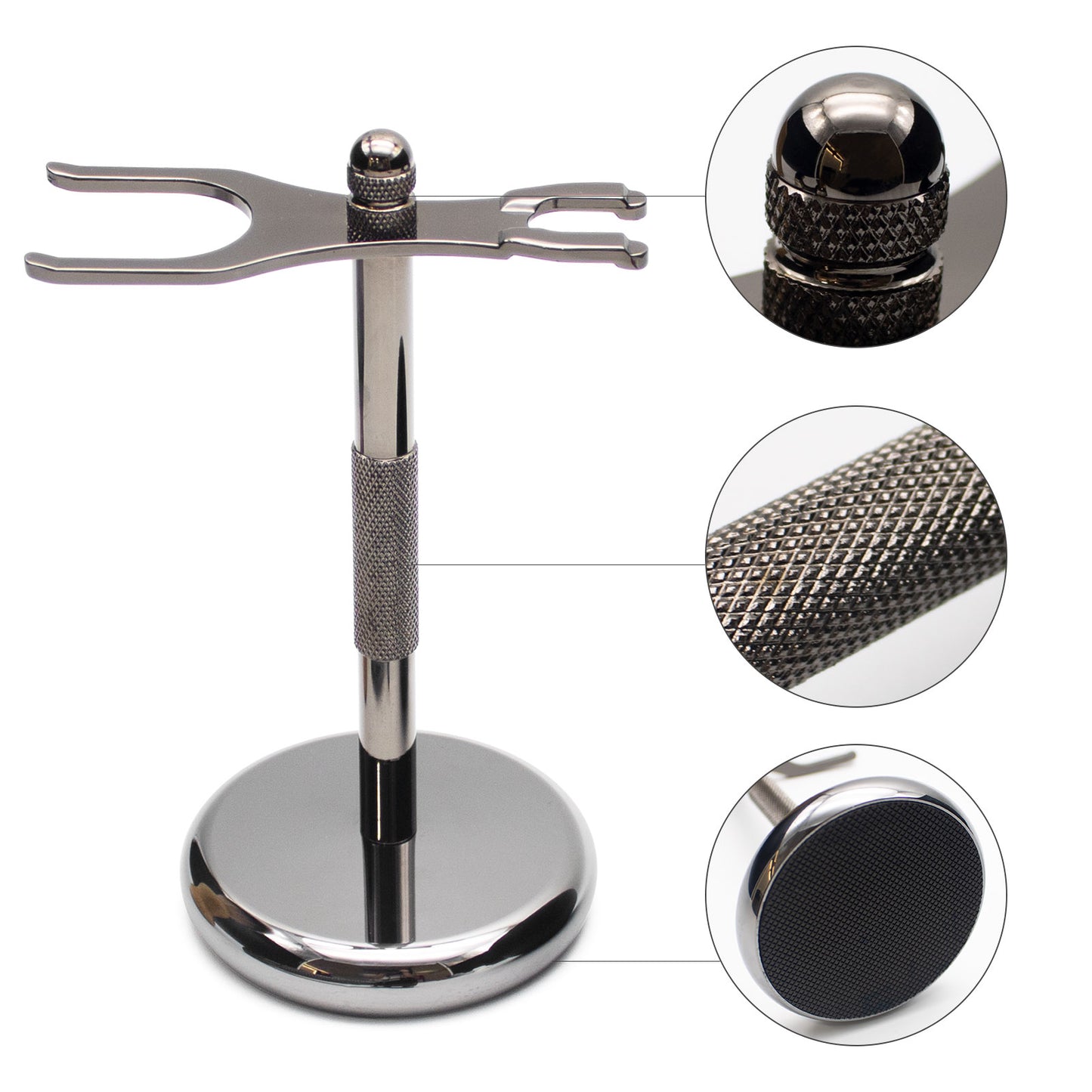 New Fashion High Quality Aluminum Alloy Shaving Stand Metal Holder for Men's Shaving