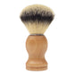 Soft Man‘s Shaving Brush Premium Wood Grain With Silver Ring beard brush