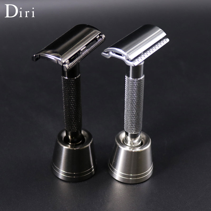 New Fashion Metal Aluminum Silver Safety Blades Shaving Razor For Gentleman Wet Shave