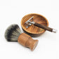 Synthetic Hair Walnut Wood Shaving Brush Cream Soap Beard Brush