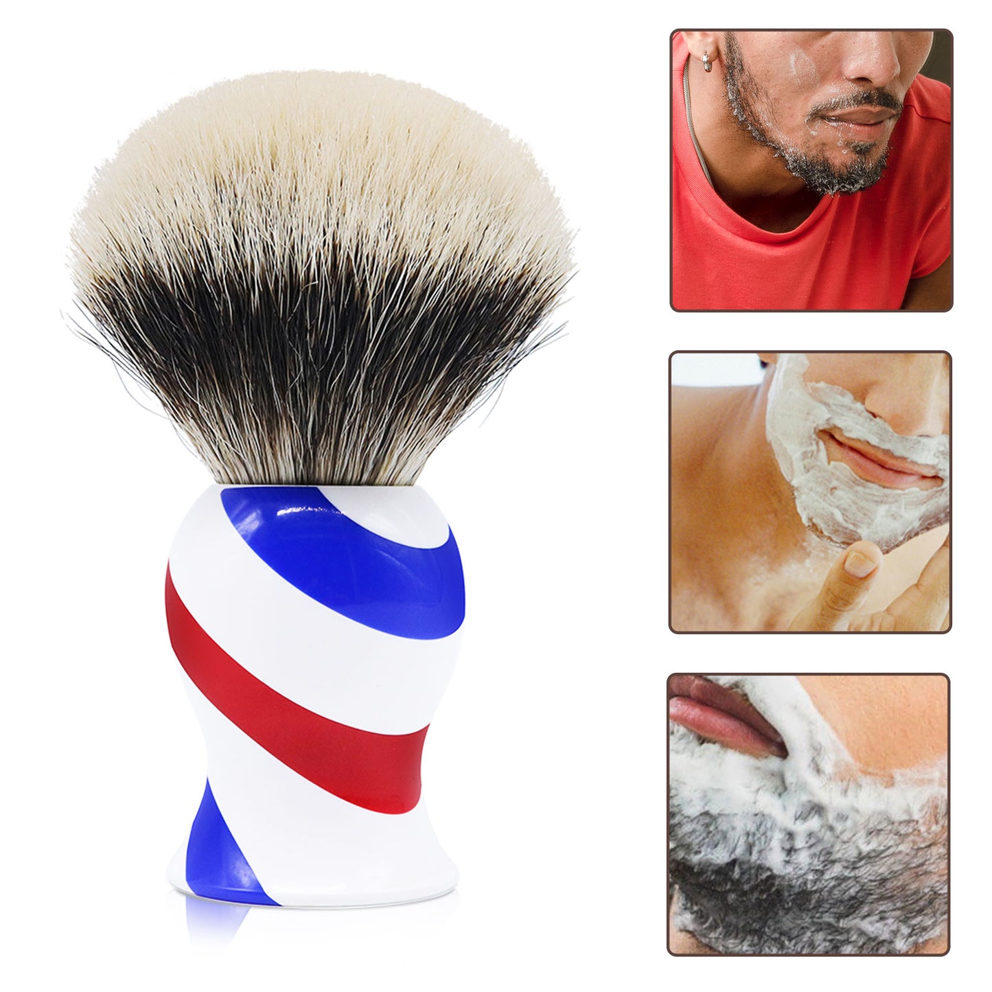 100% Badger Men Grooming Shave Tools Silvertip badger Shaving Brush With Badger Hair