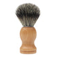 Soft Man‘s Shaving Brush Premium Wood Grain With Silver Ring beard brush