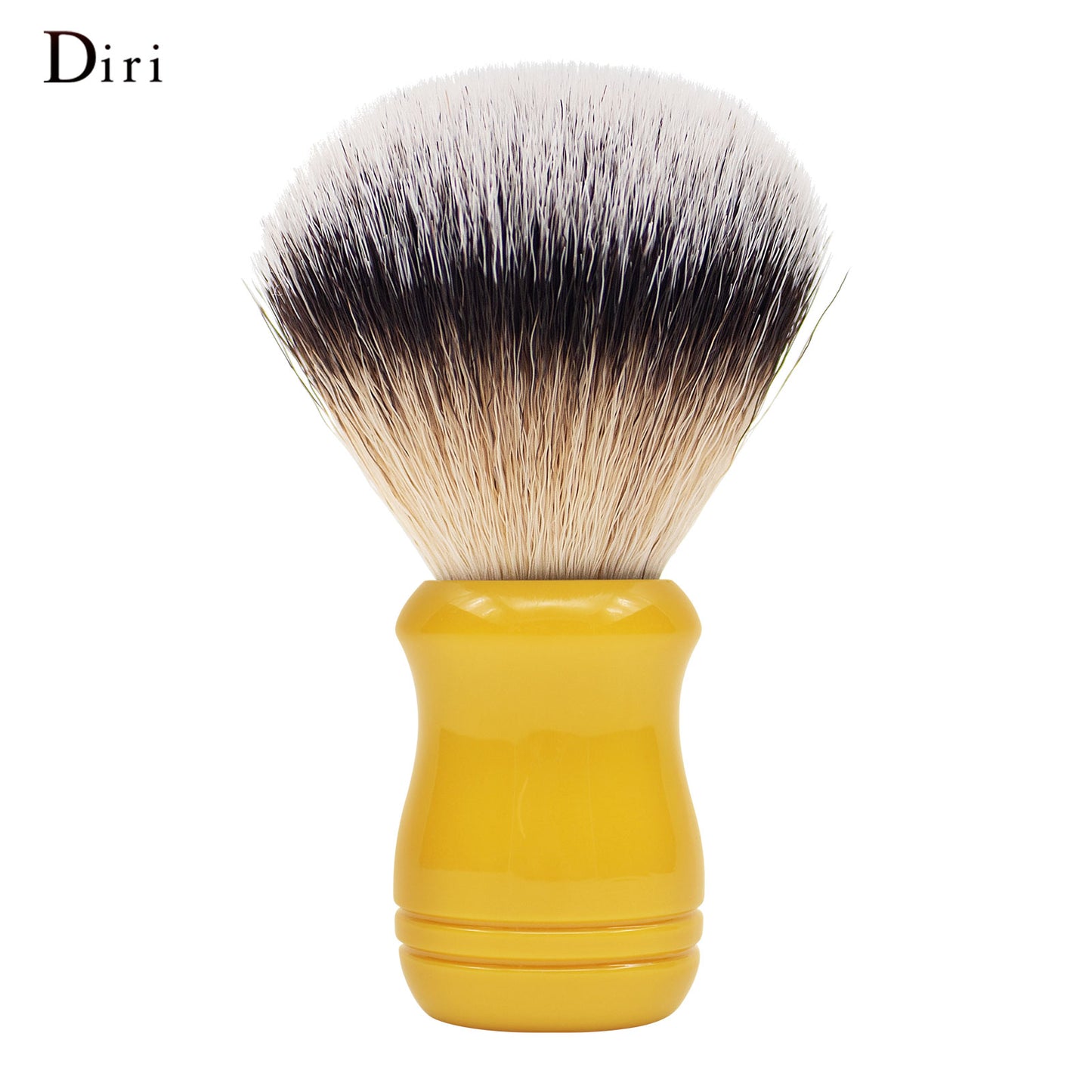 Pro Men Nylon Hair Shaving Beard Brush With Yellow Acrylic handle