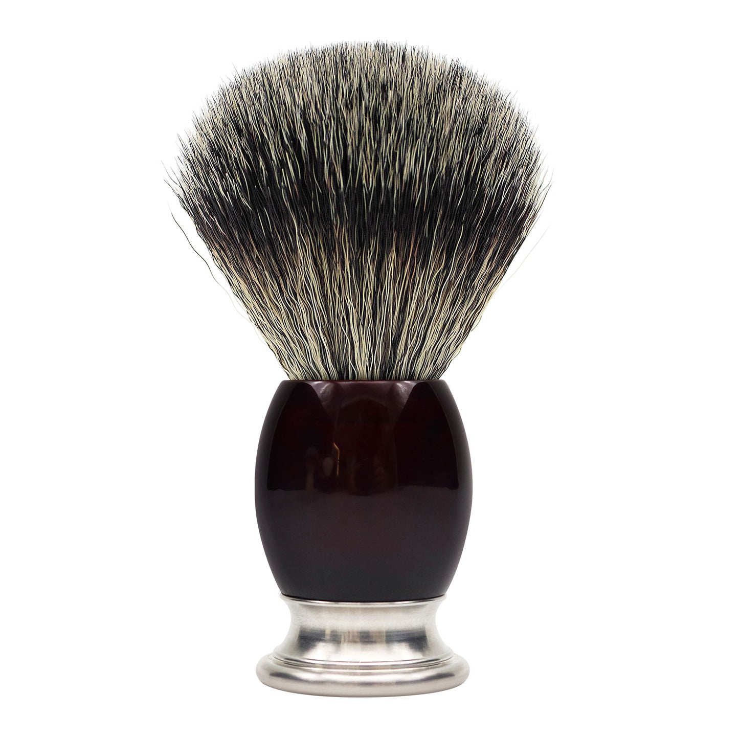 Premium High Quality Synthetic Red Resin & Metal BaseShaving Brush