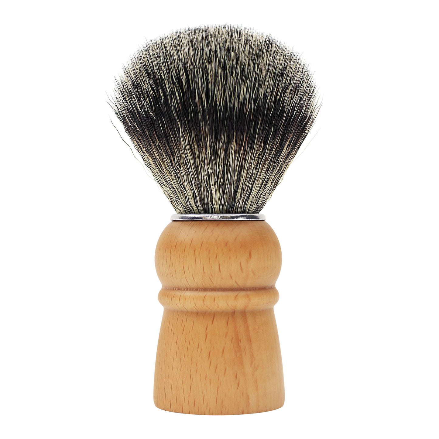 Synthetic Hair Shaving Brush for Men with Black Solid Wood Handle