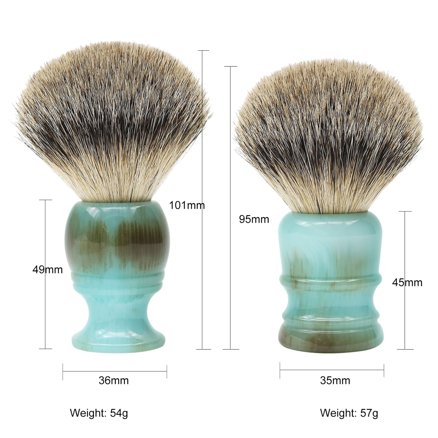 Resin Shaving Brush Animal Vegan Free Badger hair shaving brush