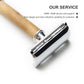 Men‘s GroomingGood Grip Classic Eco Friendly Olive Wooden Safety Razor