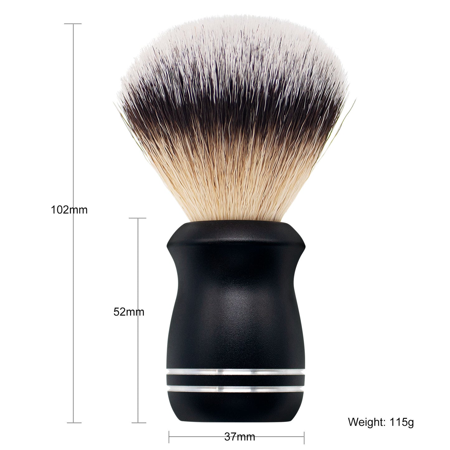 Professional Synthetic Nylon Hair Aluminum Handle Shaving Brush