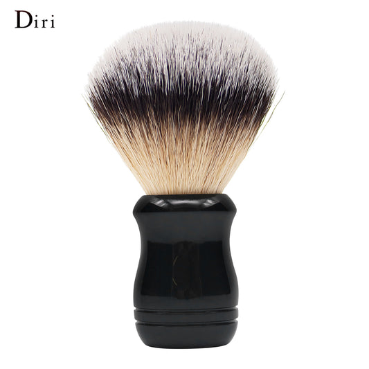 Wet Lather Soap Synthetic Hair Black Acrylic Handle Shaving Brush