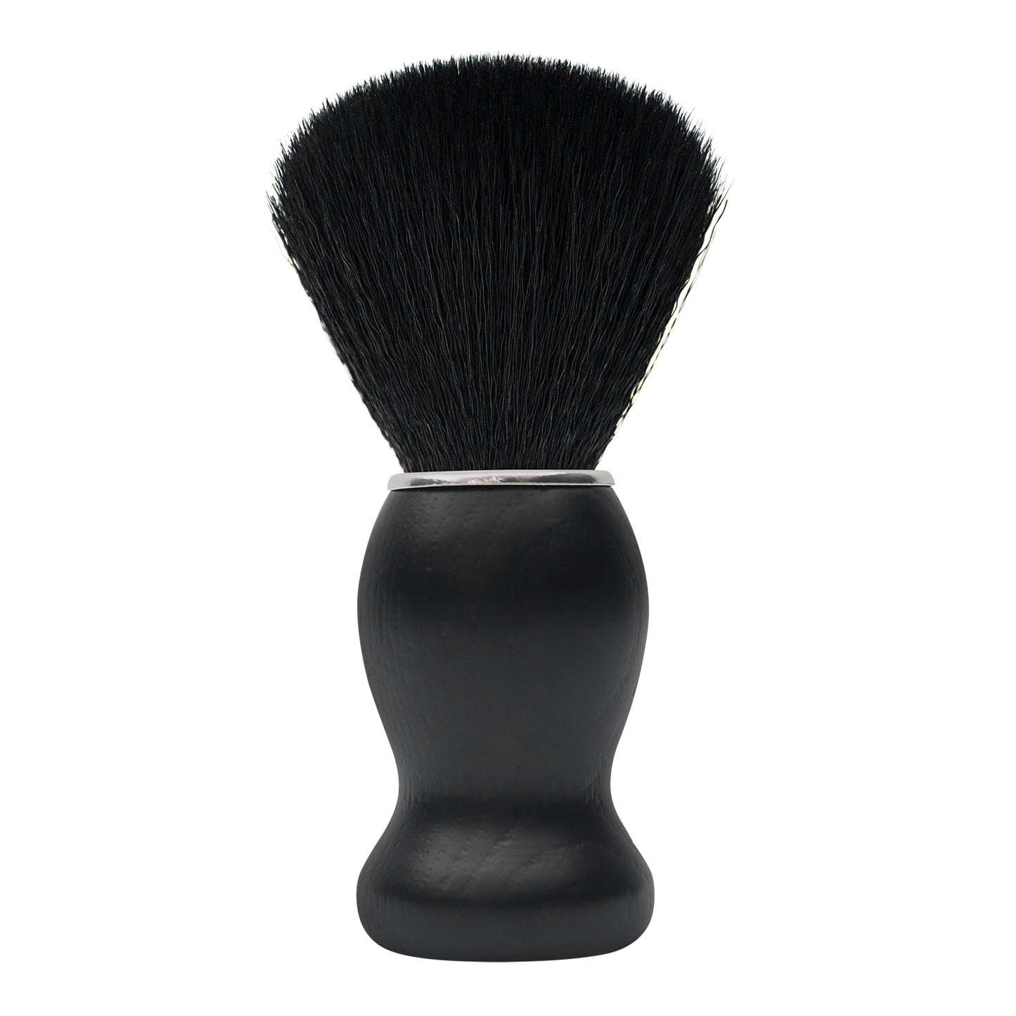 Black Wood Grain Silvertip Synthetic Hair Shaving Brush For Men's Beard Care