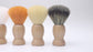 Private Label Premium Synthetic Shaving Brush With Matte Natural Wood Handle