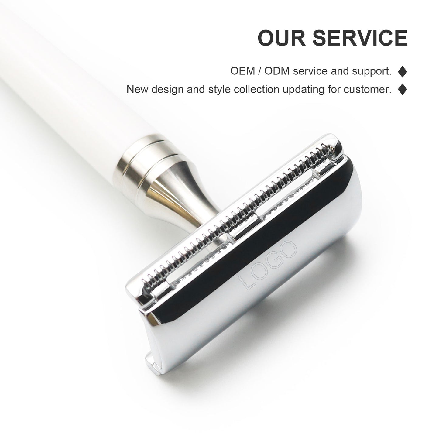 Natural Acrylic handle Safety Razor Zinc Alloy Double Edge Safety Razor