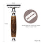 Eco-Friendly Twin Blade Wood Handle  Delicate Home Shaving Safety Razor