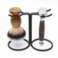 High quality chrome shaving razor stand Black Metal Modern Design Metal Holder Stand