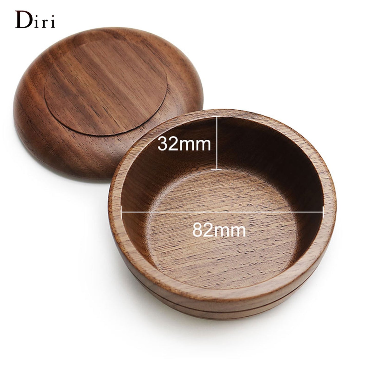 Hot Selling Multi - function Walnut Wooden Shaving Soap Bowl 