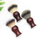 Top Selling Nature oval Rosewood Synthetic Hair Shaving Brush for Smooth Shaves